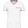 Tee shirt maille piquée Col V