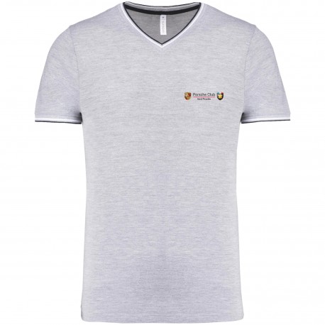 Tee-shirt piqué col V Homme Picardie