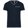 T-shirt maille piquée col V homme