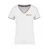 Tee shirt col V maille piquée Femme 911