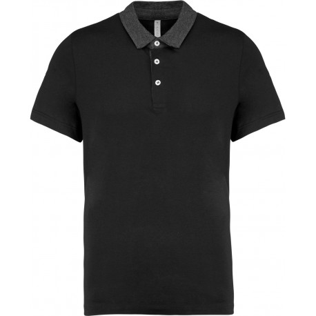 Polo jersey bicolore Homme