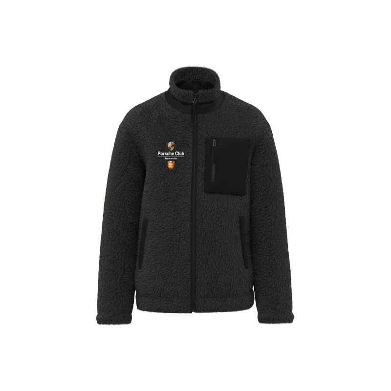 Veste écoresponsable en sherpa unisexe Porsche Club Normandie