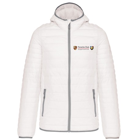 Doudoune Capuche Femme Bourgogne